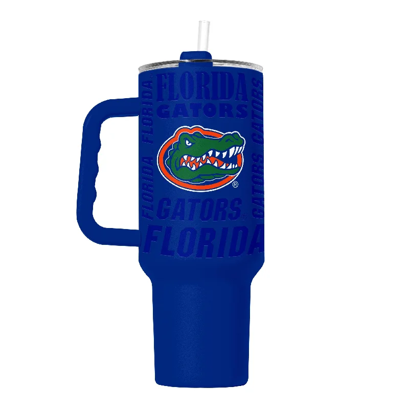 Team Mugs For Sports Fans-Florida 40oz Replay Powder Coat Tumbler