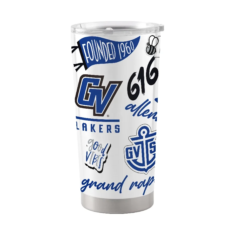 Personalized Team Mugs For Special Events-Grand Valley State 20oz Native Stainless Tumbler