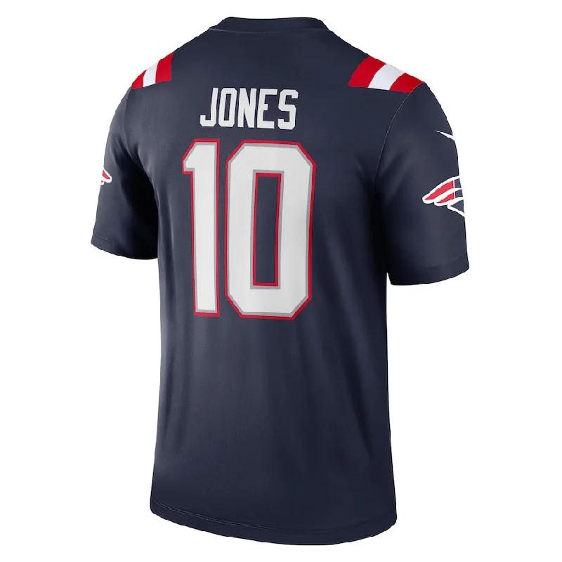 Rugby Jerseys With Team Slogans-NE.Patriots #10 Mac Jones Navy Legend Jersey Stitched American Football Jerseys