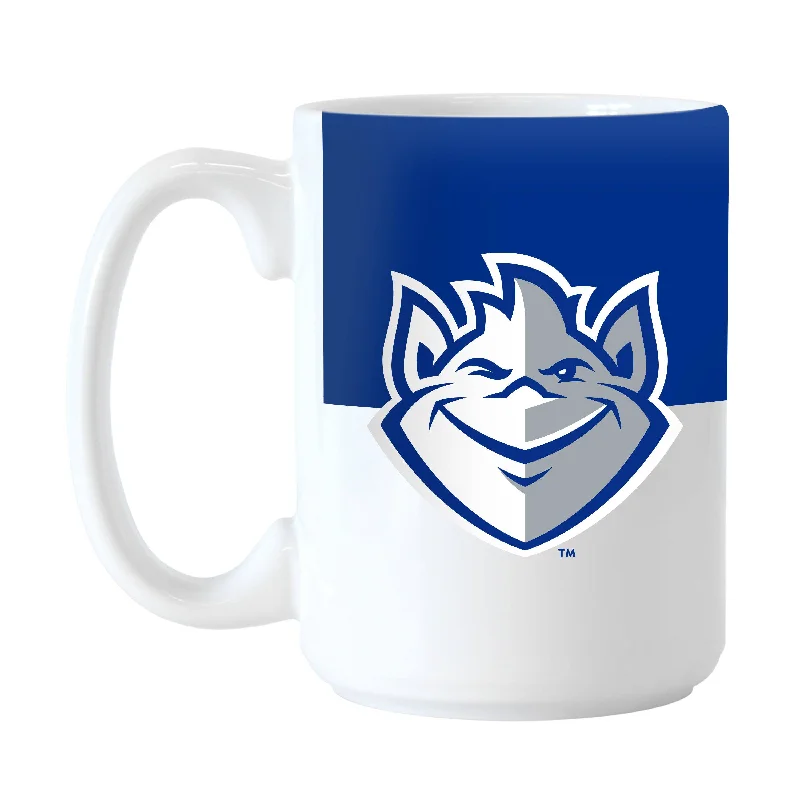 Team Mugs With Player Names-Saint Louis Univ 15oz Colorblock Sublimated Mug