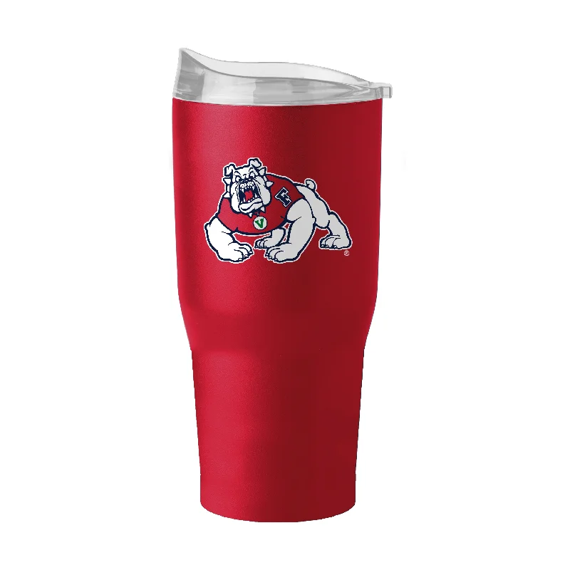 Custom Team Mugs For Club Celebrations-Fresno State 30oz Flipside Powder Coat Tumbler