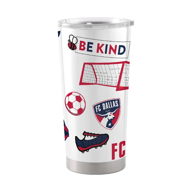 Team Mugs With Custom Text & Images-FC Dallas 20oz Native Stainless Tumbler