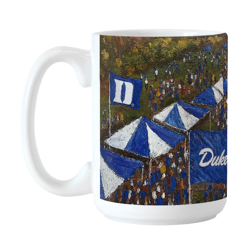 Personalized Team Mugs For Fan Engagement-Duke 15oz Collector Sublimated Mug