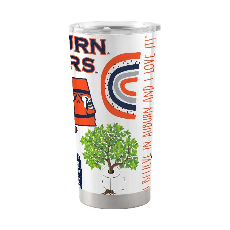 Custom Team Mugs For Team Building Events-Auburn 20oz Native Stainless Tumbler