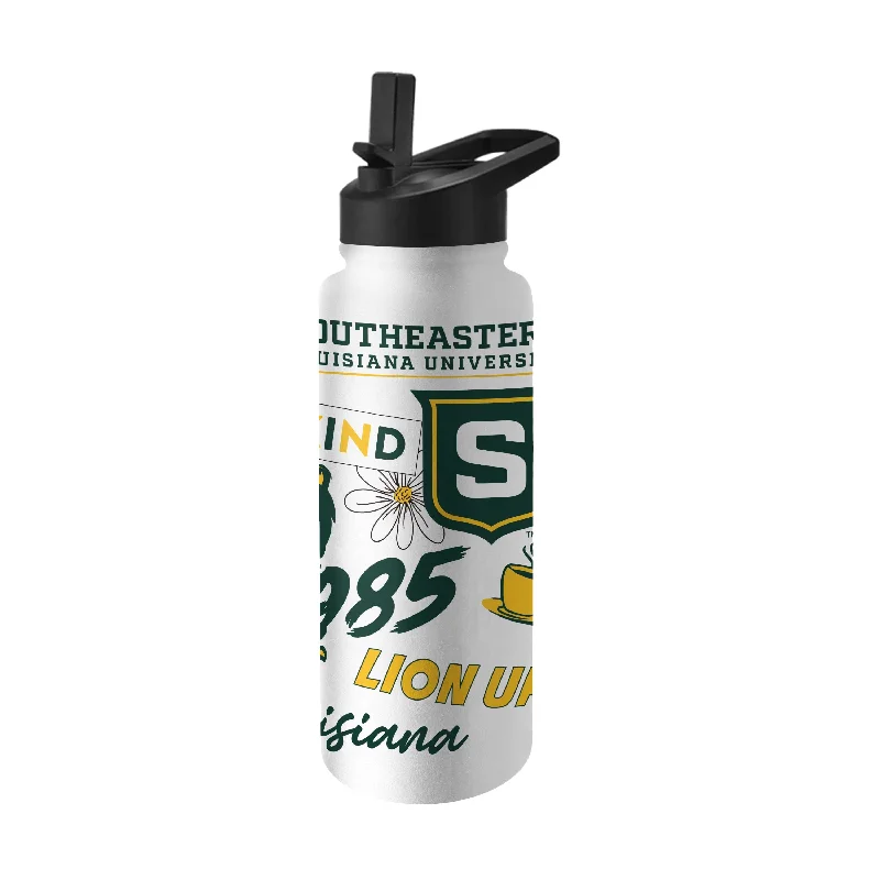 Team Mugs With Custom Artwork & Designs-Southeastern Louisiana 34oz Native Quencher Bottle