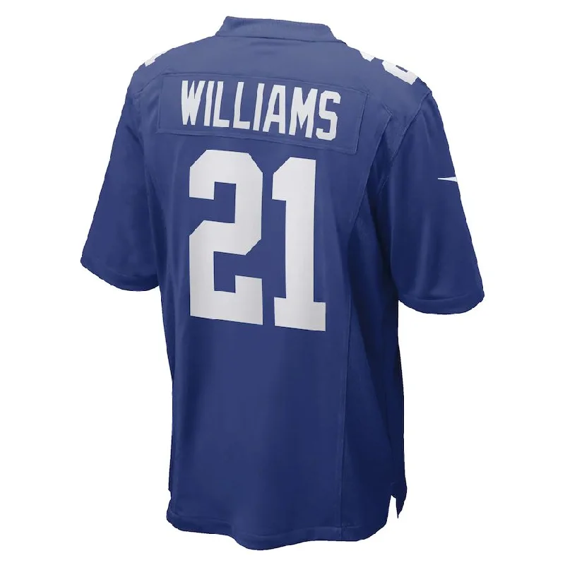 Rugby Jerseys With Player Names for Fundraisers-NY.Giants #21 Antonio Williams Royal Game Player Jersey Stitched American Football Jerseys