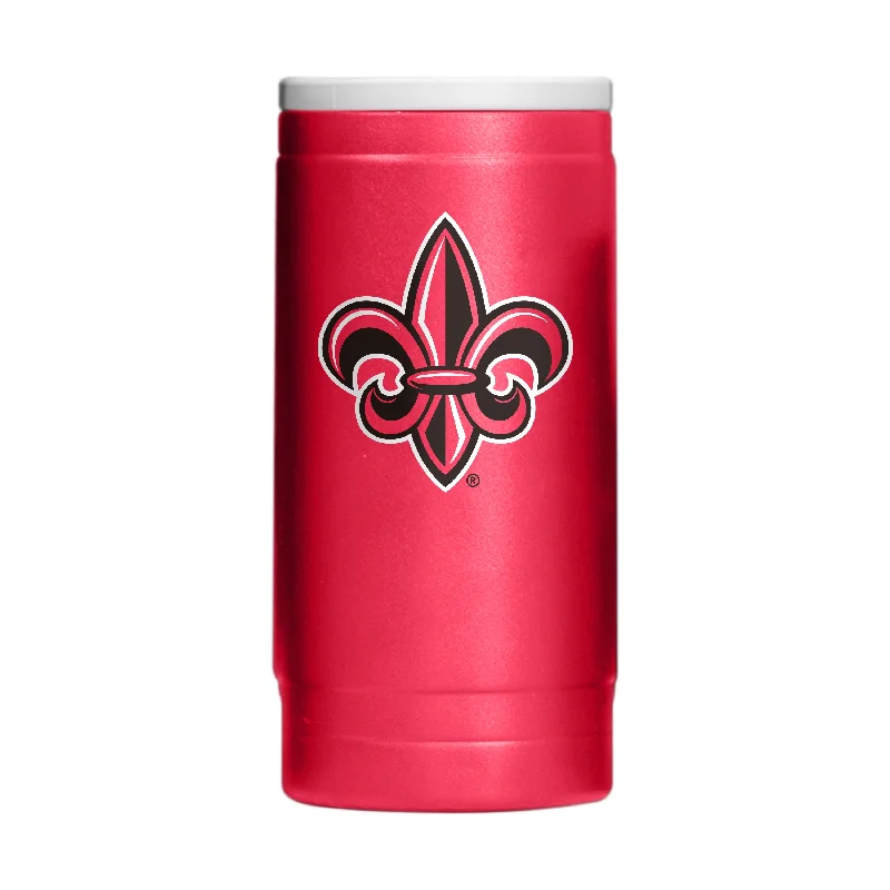 Personalized Team Mugs For Alumni-Louisiana Lafayette 12oz Flipside Powder Coat Coolie