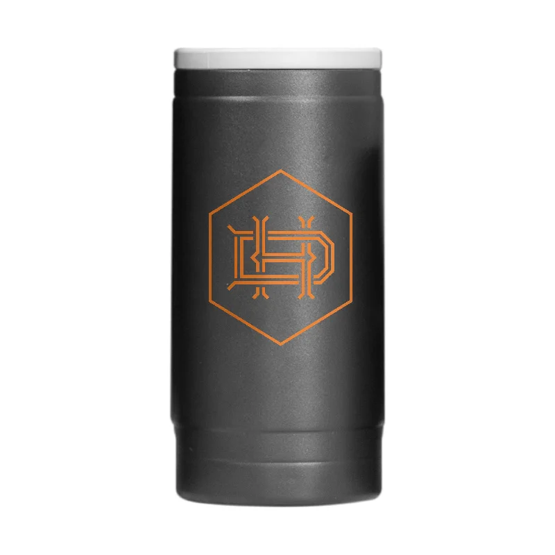 Personalized Team Mugs For Special Sponsors-Houston Dynamo 12oz Flipside Powder Coat Slim Can Coolie