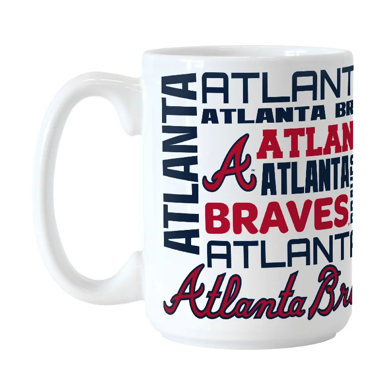 Team Mugs For Special Promotions-Atlanta Braves 15oz Spirit Sublimated Mug