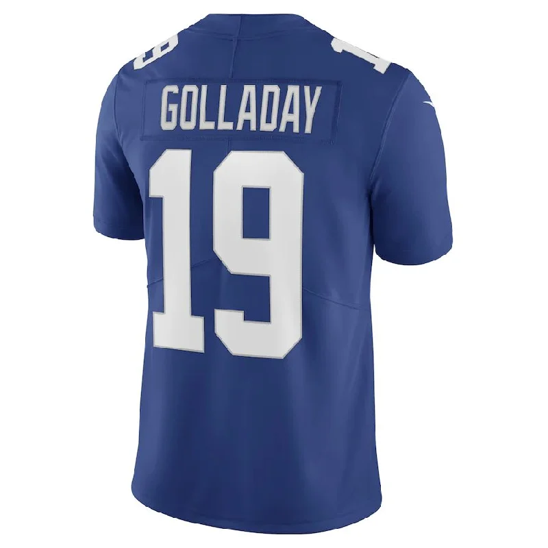 Rugby Jerseys With Custom Features & Logos-NY.Giants #19 Kenny Golladay  Royal Vapor Limited Jersey Stitched American Football Jerseys