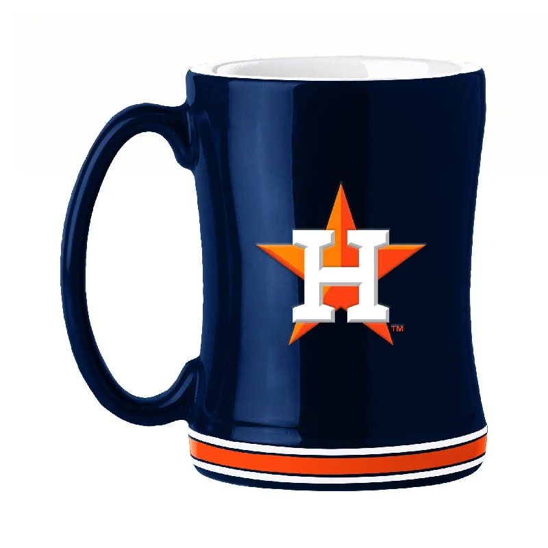 Personalized Team Mugs For Groups-Houston Astros 14oz Relief Mug