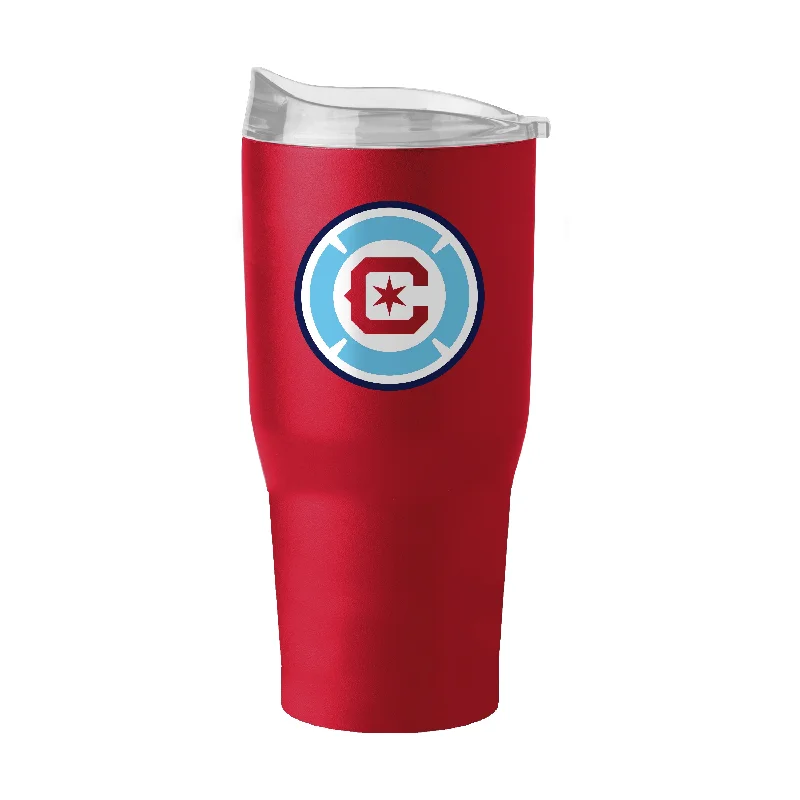 Team Mugs With Personalized Team Names-Chicago Fire 30oz Flipside Powder Coat Tumbler