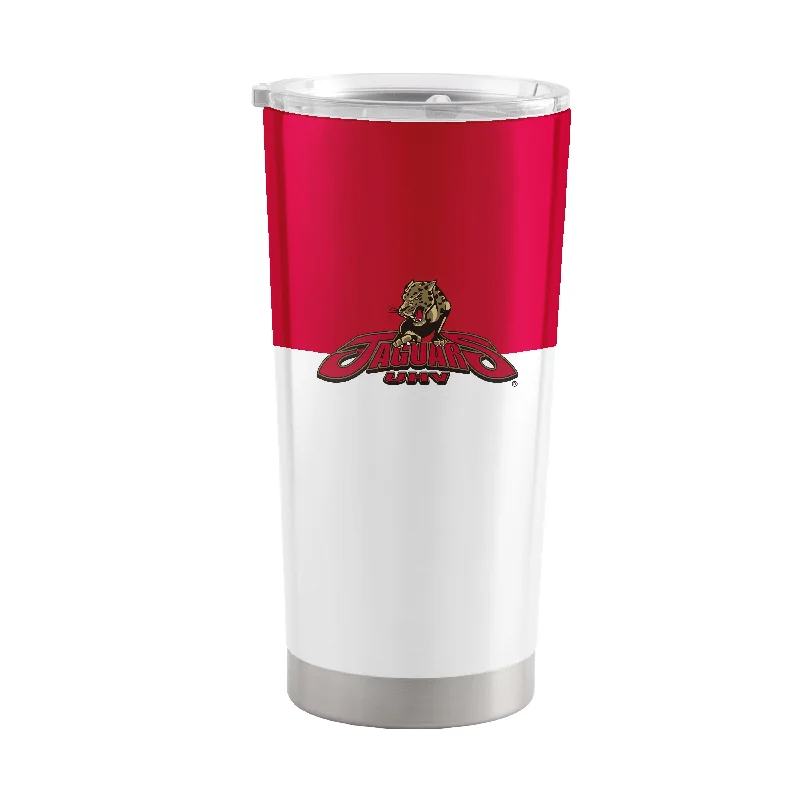 Personalized Team Mugs For School Spirit Days-Houston - Victoria 20oz Colorblock Stainless Tumbler