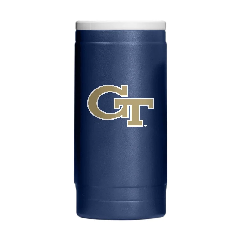 Team Mugs For Special Occasions-Georgia Tech 12oz Flipside Powder Coat Slim Can Coolie