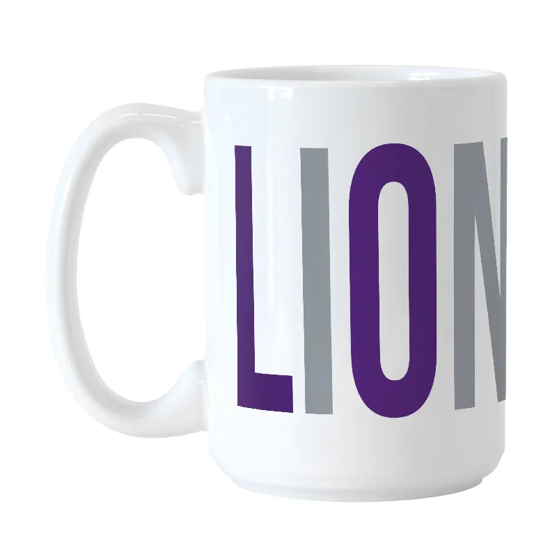 Personalized Team Mugs With Special Emblems-North Alabama 15oz Overtime Sublimated Mug