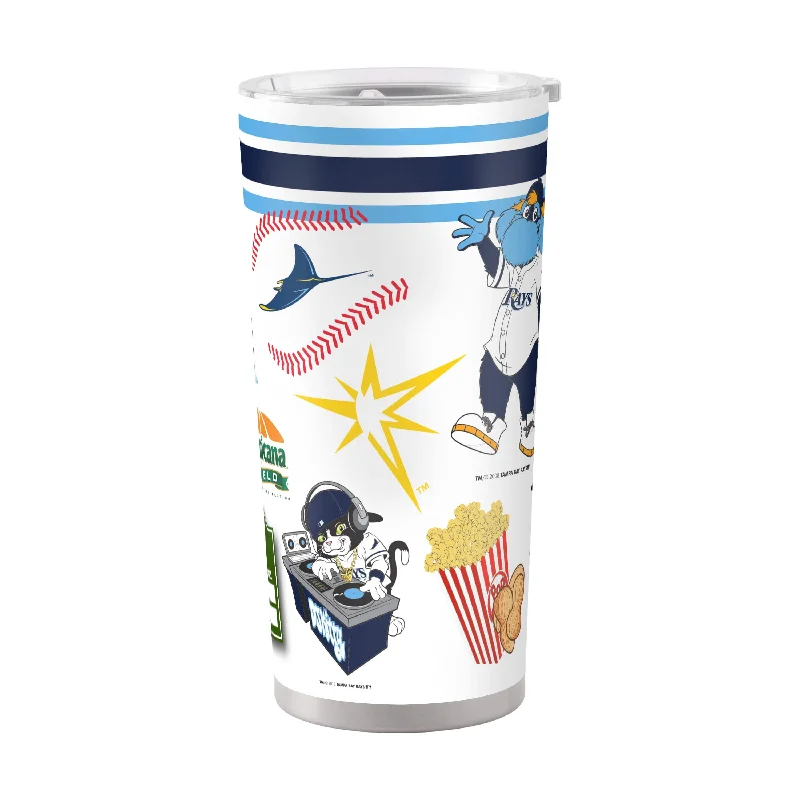 Personalized Team Mugs For Charity Support-Tampa Bay Rays 20oz Native Stainless Steel Tumbler