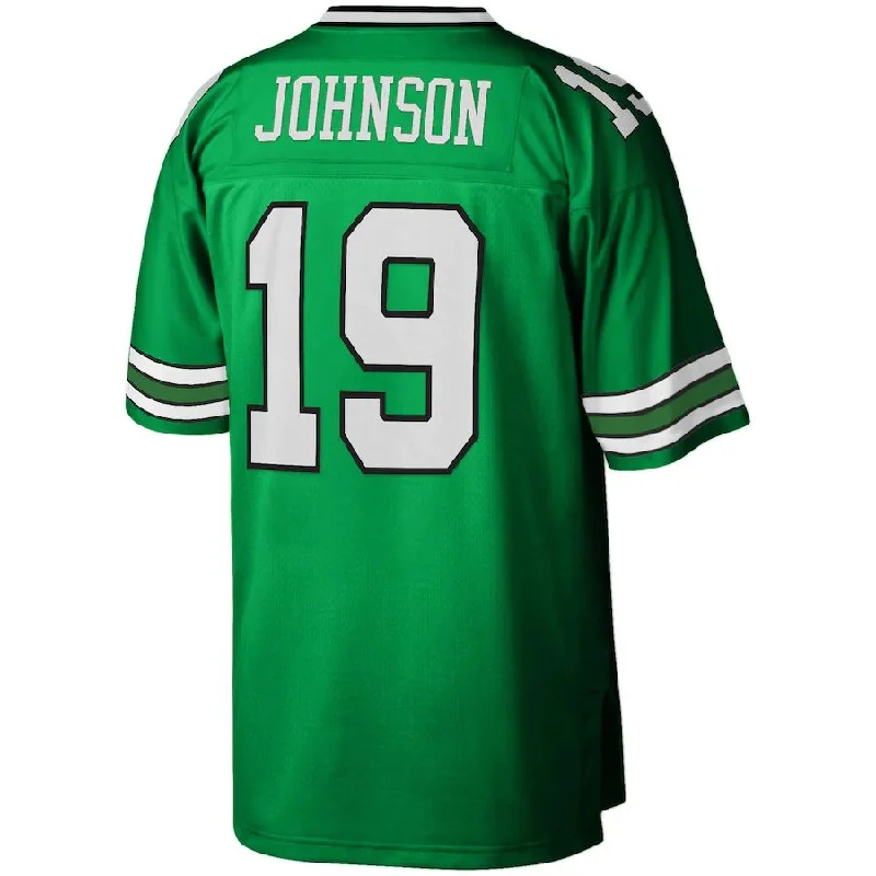 Custom Rugby Jerseys For Fundraisers-NY.Jets #19 Keyshawn Johnson Mitchell & Ness Kelly Green 1996 Legacy Replica Jersey Stitched American Football Jerseys