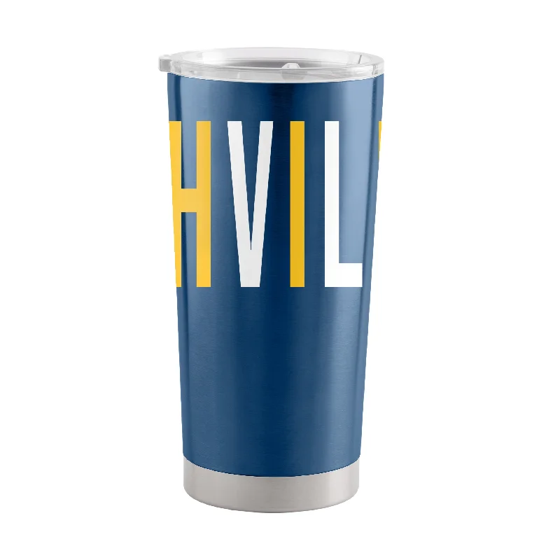 Personalized Team Mugs For Schools-Nashville Predators Overtime 20oz Stainless Tumbler