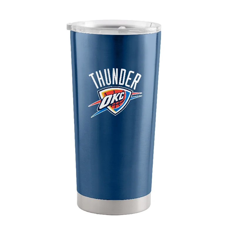 Custom Team Mugs For Sports Sponsorship-Oklahoma City Thunder Navy 20oz Gameday Stainless Tumbler