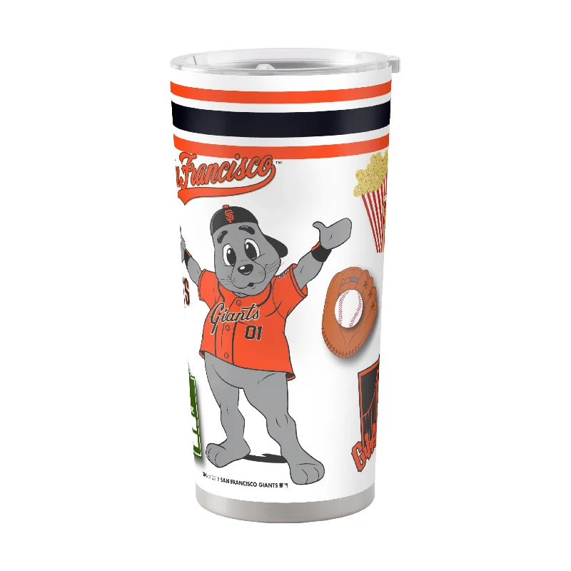 Custom Team Mugs For Team Appreciation-San Francisco Giants 20oz Native Stainless Steel Tumbler