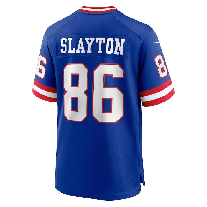 Rugby Jerseys For Family Events-NY.Giants #86 Darius Slayton Royal Classic Player Game Jersey Stitched American Football Jerseys