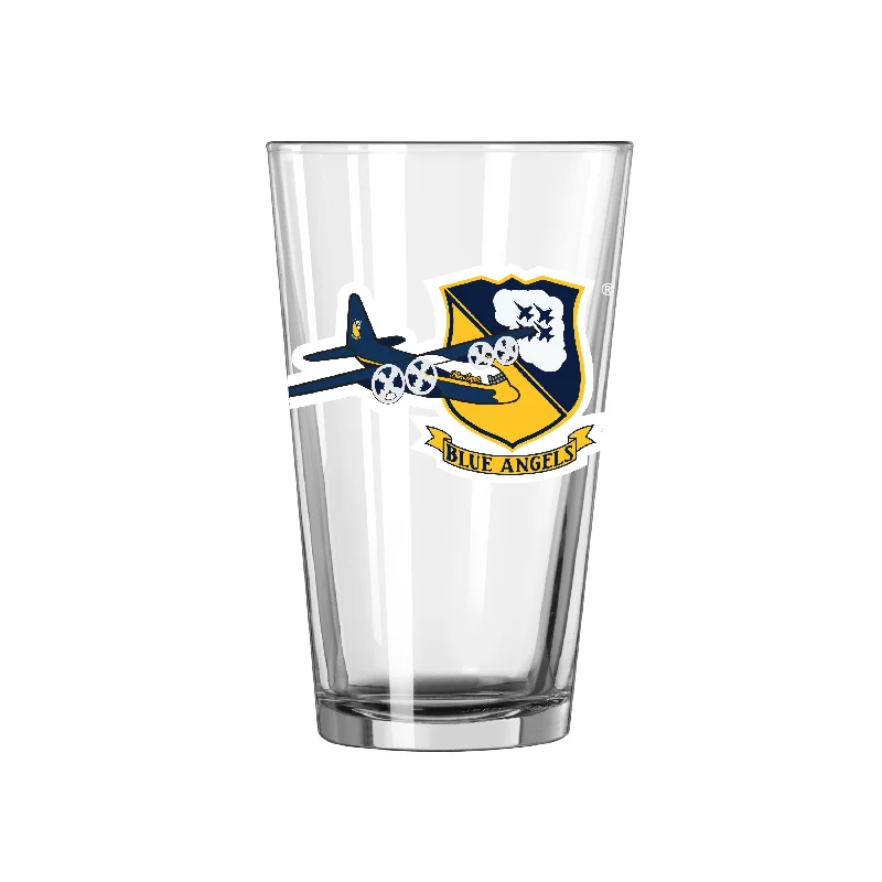 Custom Team Mugs For Annual Reunions-Fat Albert Airlines 16oz Logo Pint Glass