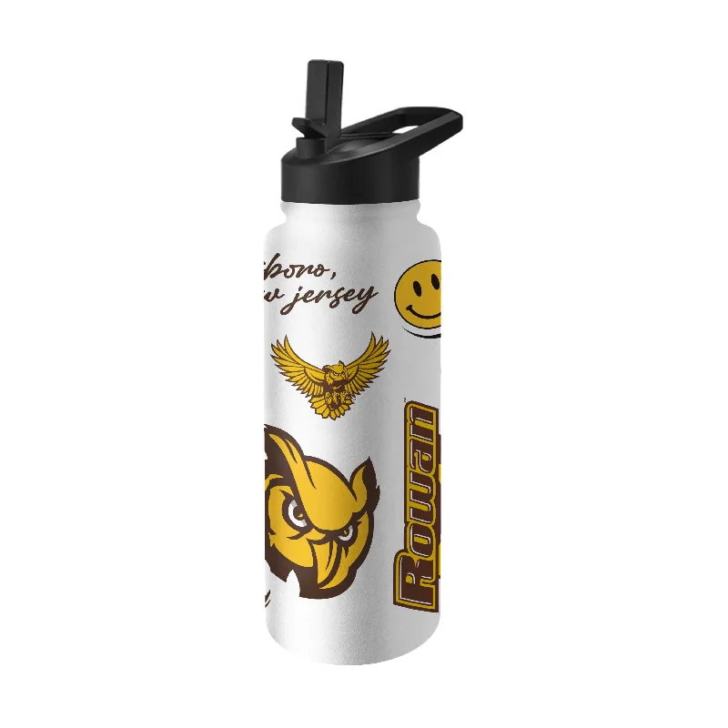 Team Mugs With Custom Text & Images-Rowan University 34oz Native Quencher Bottle