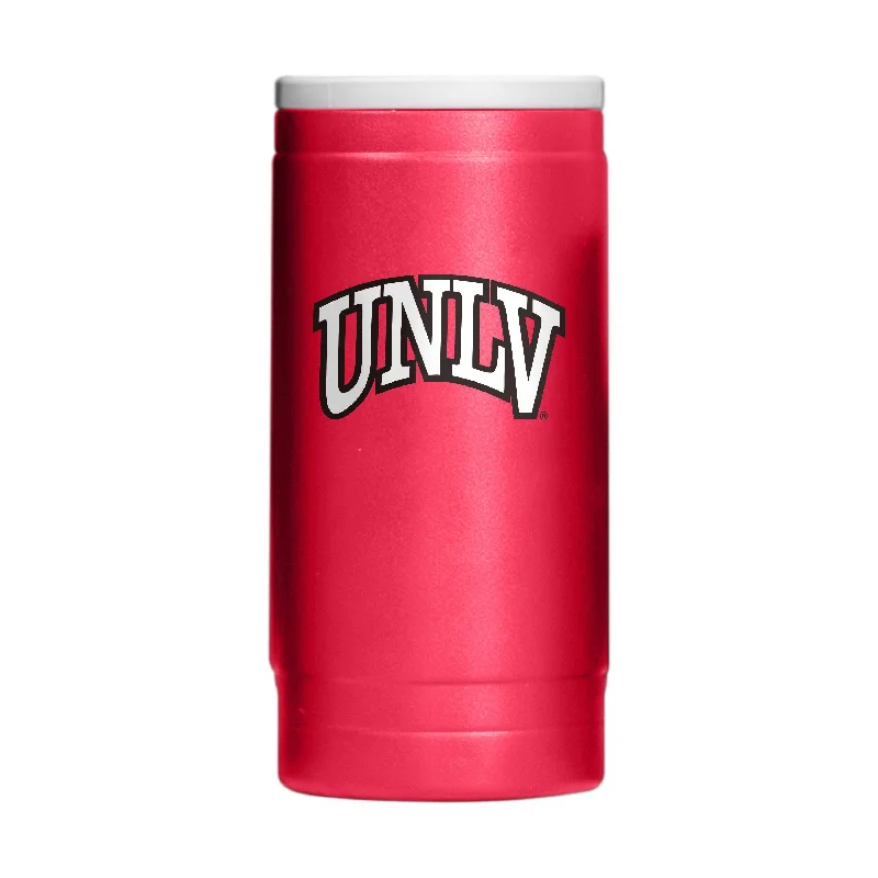 Team Mugs For Team Recognition & Awards-UNLV 12oz Flipside Powder Coat Slim Can Coolie