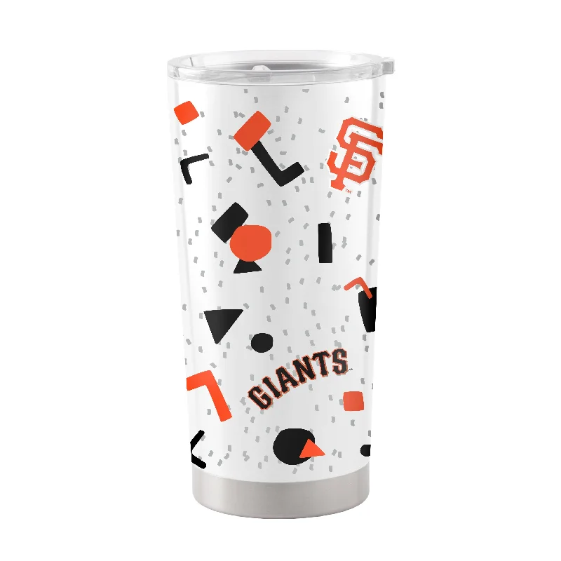 Team Mugs With Personalized Messages & Designs-San Francisco Giants 20oz Flashback Stainless Steel Tumbler