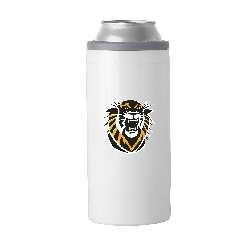 Custom Team Mugs For Group Giveaways-Fort Hays State 12oz Gameday Slim Can Coolie