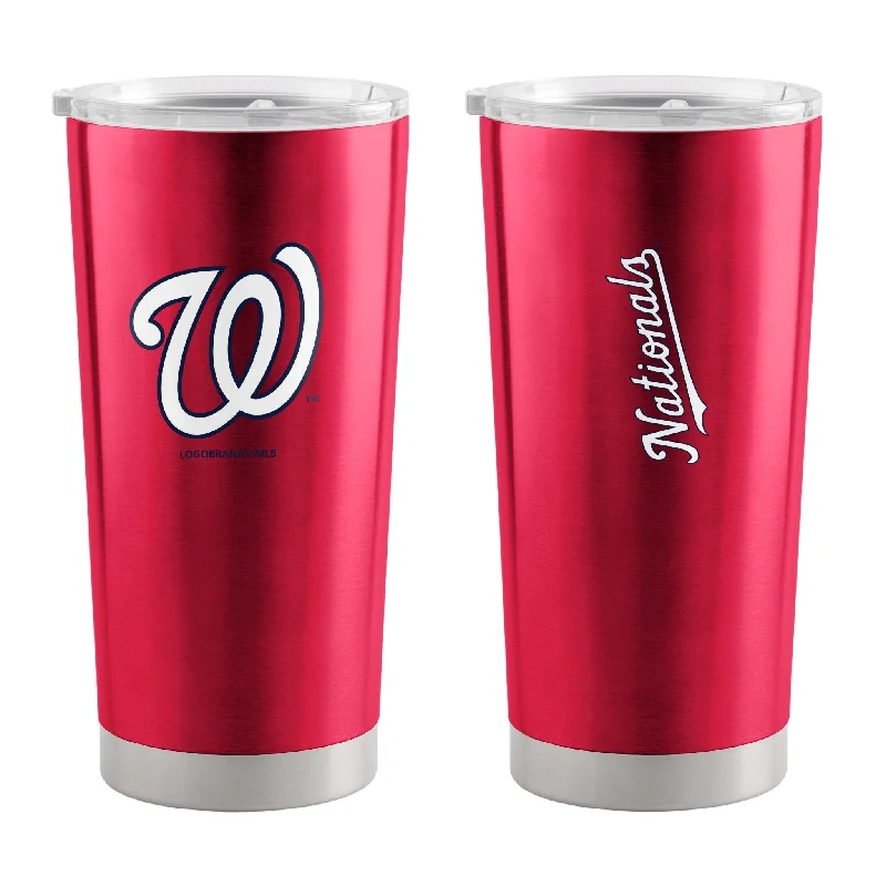 Team Mugs For Schools & Colleges-Washington Nationals 20oz Gameday Stainless Tumbler