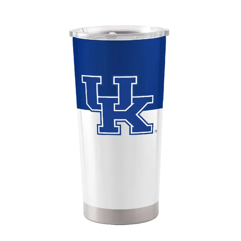 Team Mugs With Custom Team Patches-Kentucky Colorblock 20oz Stainless Tumbler