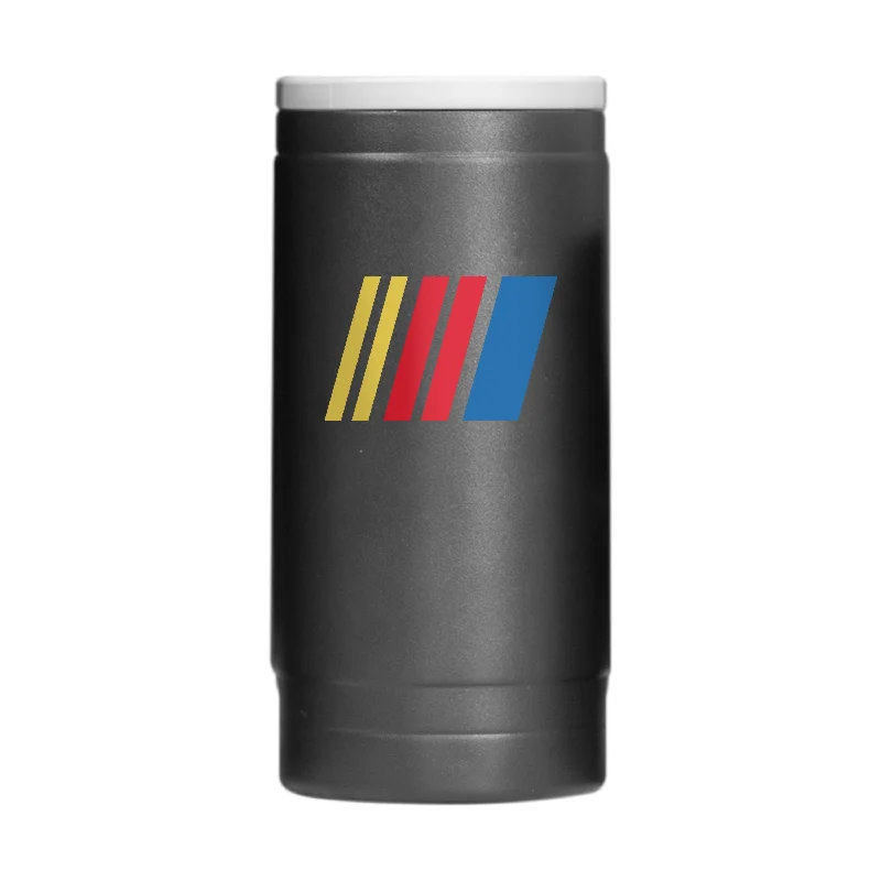 Team Mugs With Unique Custom Features-Nascar 12oz Flipside Powder Coat Slim Can Coolie