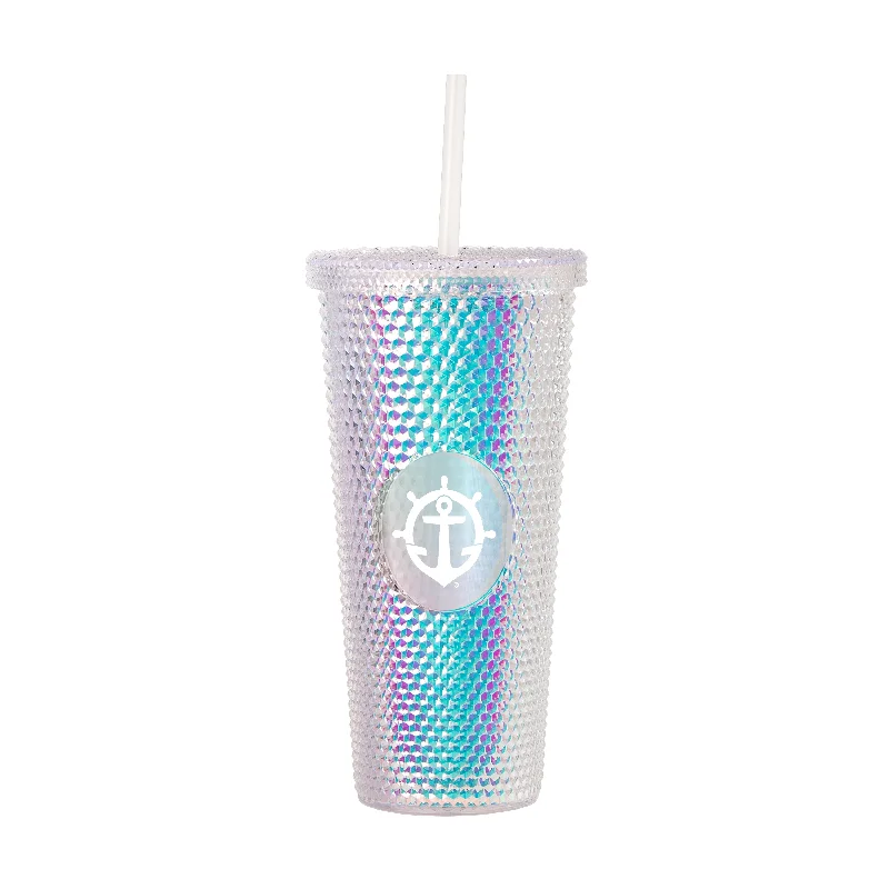 Team Mugs For School Spirit Merchandise-Portland 24oz Iridescent Studded Tumbler