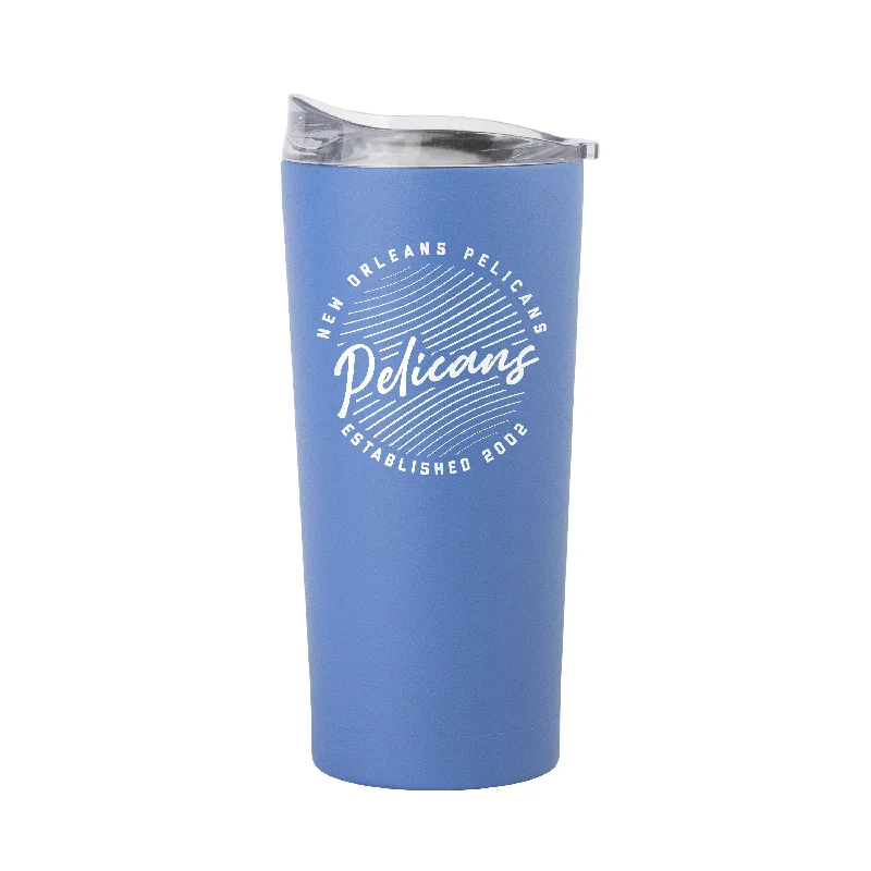 Team Mugs For Team Gifts & Recognition-New Orleans Pelicans 20oz Retro Script Arctic Powder Coat Tumbler