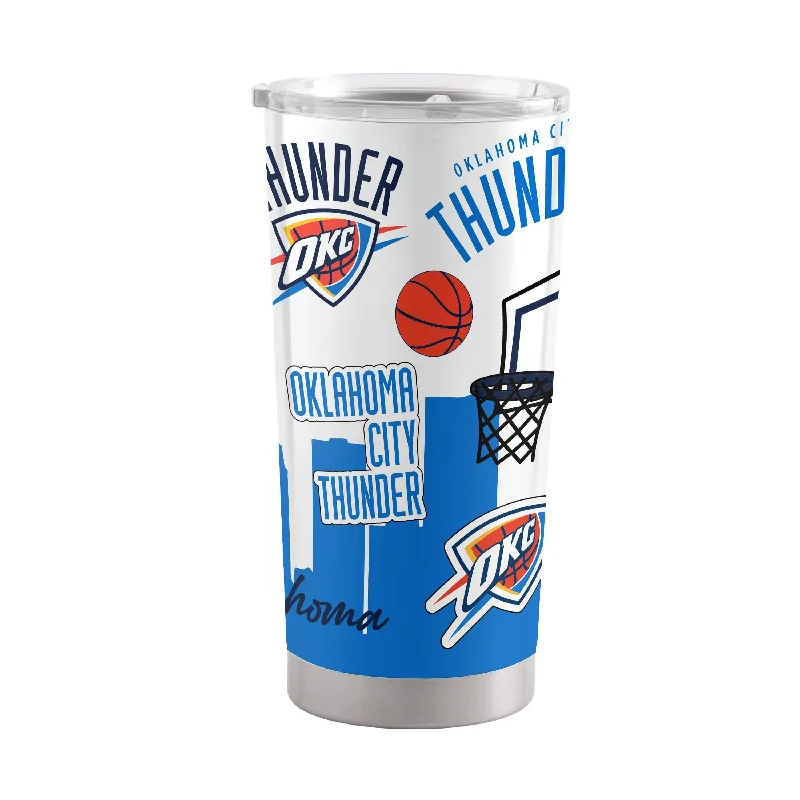 Team Mugs For Social Media Campaigns-Oklahoma City Thunder 20oz Native Stainless Tumbler