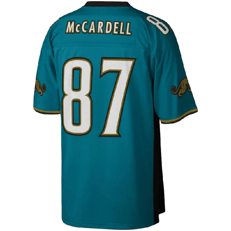 Rugby Jerseys With Custom Features For Sponsors-J.Jaguars #87 Keenan McCardell Mitchell & Ness Teal Legacy Replica Jersey Stitched American Football Jerseys