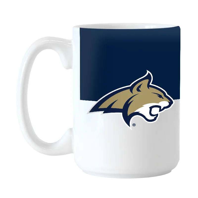 Custom Team Mugs For Team Outings-Montana State 15oz Colorblock Sublimated Mug