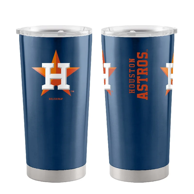 Custom Team Mugs For Schools-Houston Astros 20oz Gameday Stainless Tumbler