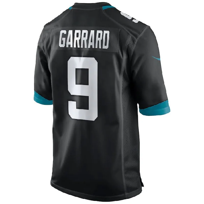 Personalized Rugby Jerseys For Group Gifts-J.Jaguars #9 David Garrard Black Game Retired Player Jersey Stitched American Football Jerseys