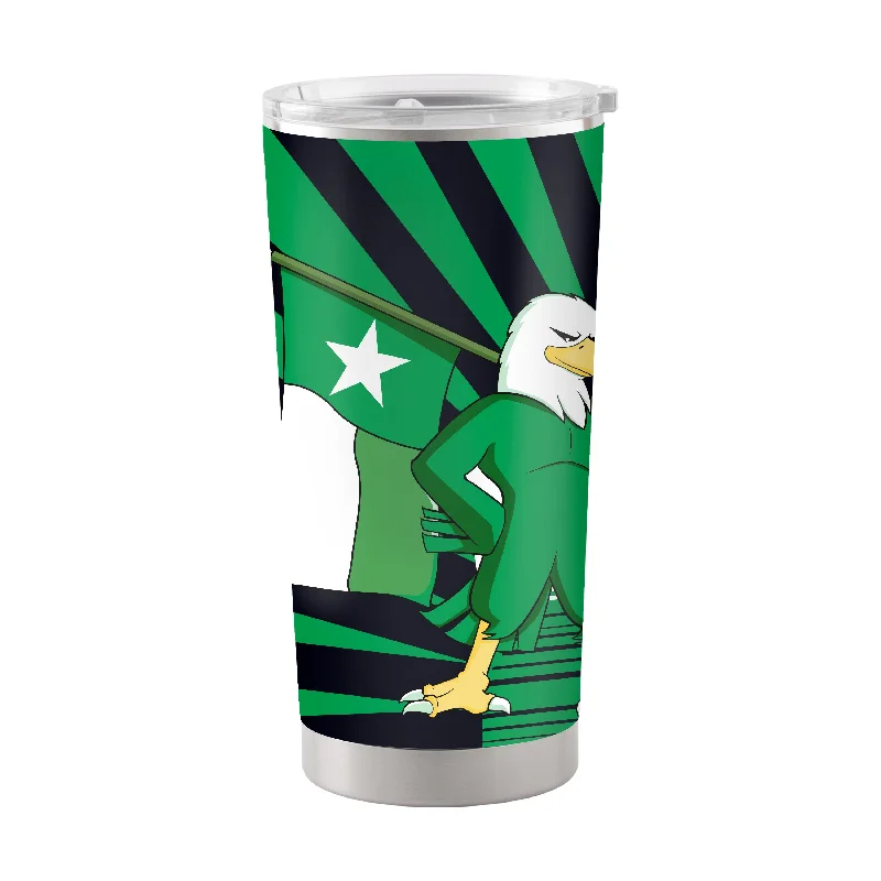 Custom Team Mugs For Marketing Campaigns-North Texas 20oz Mascot Stainless Tumbler