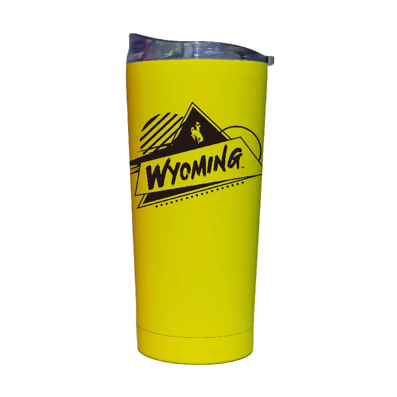 Custom Team Mugs For Special Partnerships-Wyoming 20oz Cru Rad Soft Touch Tumbler