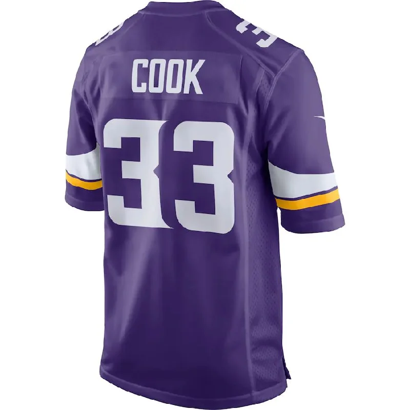 Custom Rugby Jerseys For Off-Field Wear-MN.Vikings #33 Dalvin Cook  Purple Game Jersey Limited Jersey Stitched American Football Jerseys