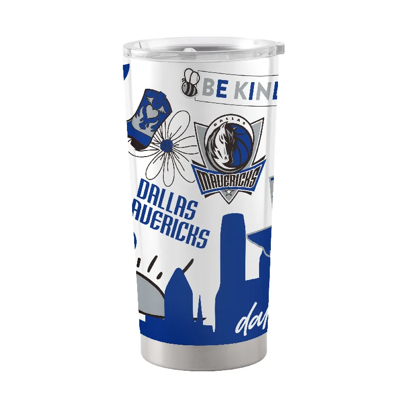 Personalized Team Mugs For Holiday Promotions-Dallas Mavericks 20oz Native Stainless Tumbler