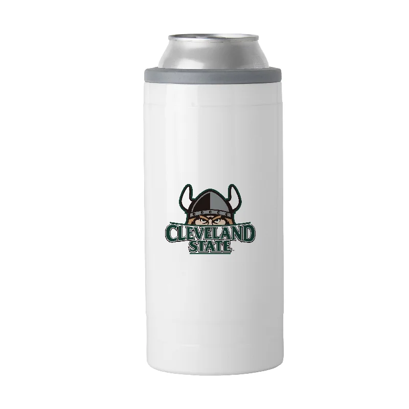 Team Mugs For Personalized Fan Gifts-Cleveland State 12oz Gameday Slim Can Coolie