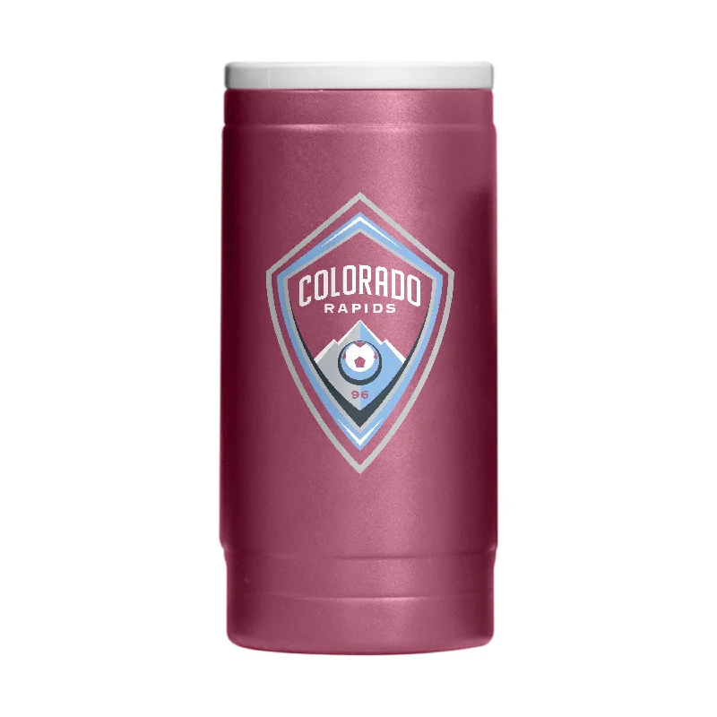 Personalized Team Mugs For Large Events-Colorado Rapids 12oz Flipside Powder Coat Slim Can Coolie