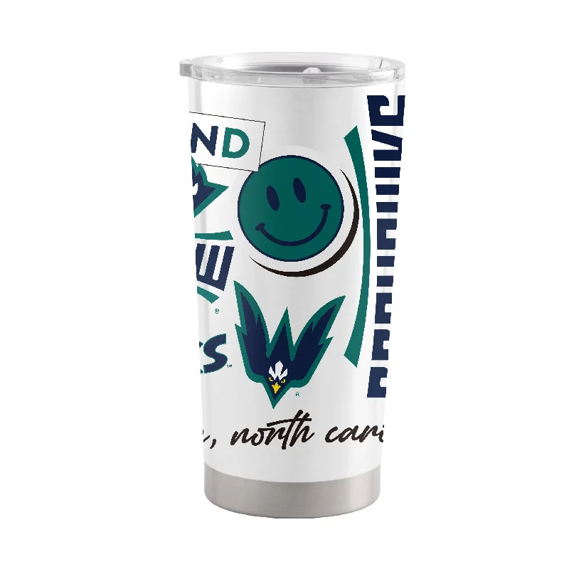 Team Mugs For School Spirit Merchandise-UNC Wilmington 20oz Native Stainless Tumbler