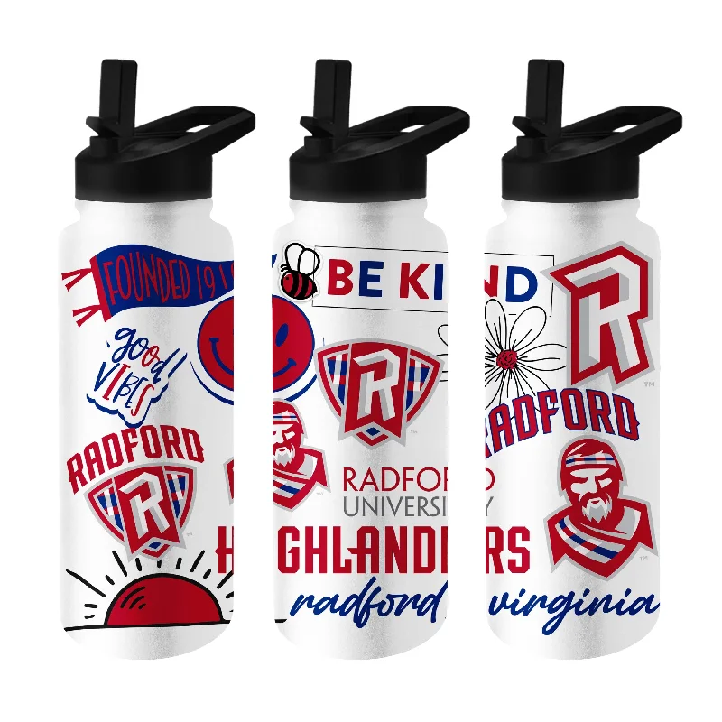 Team Mugs With Unique Custom Features-Radford 34oz Native Quencher Bottle