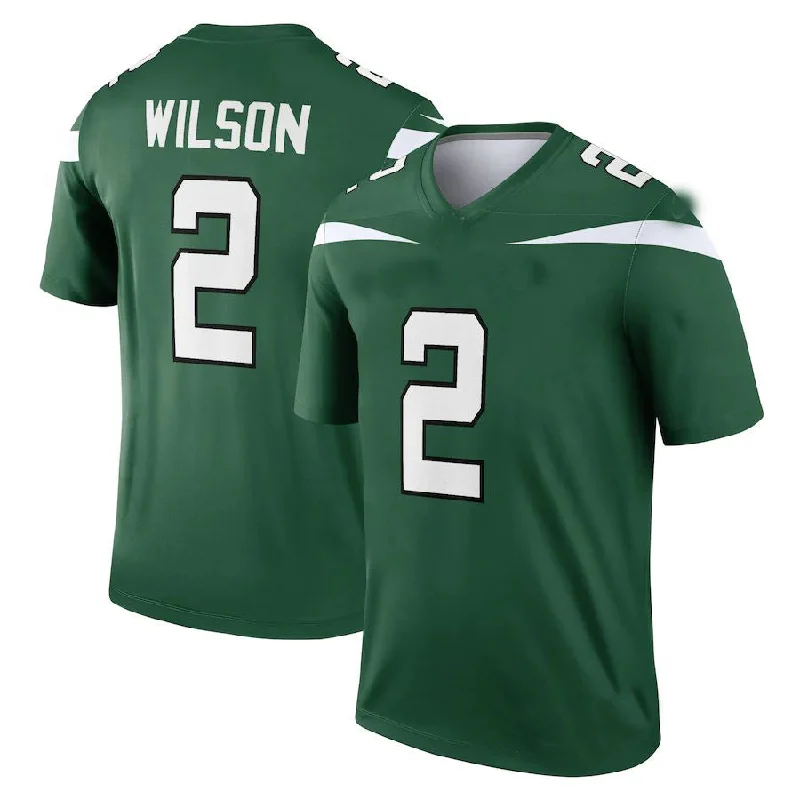 Rugby Jerseys With Custom Text For Fundraisers-NY.Jets #2 Zach Wilson Gotham Green Legend Jersey Stitched American Football Jerseys