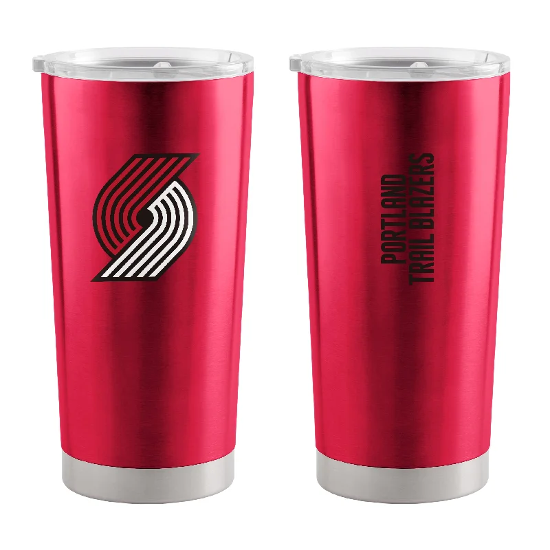 Custom Team Mugs For Team Anniversary-Portland Trailblazers 20oz Gameday Stainless Steel Tumbler